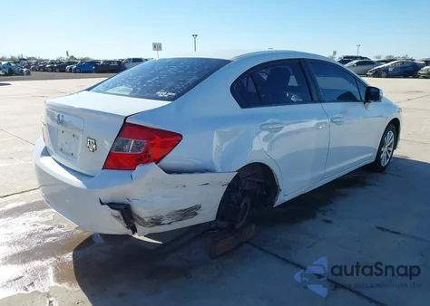 2012 Honda Civic Ex from USA, damaged, VIN 19XFB2F82CE109312